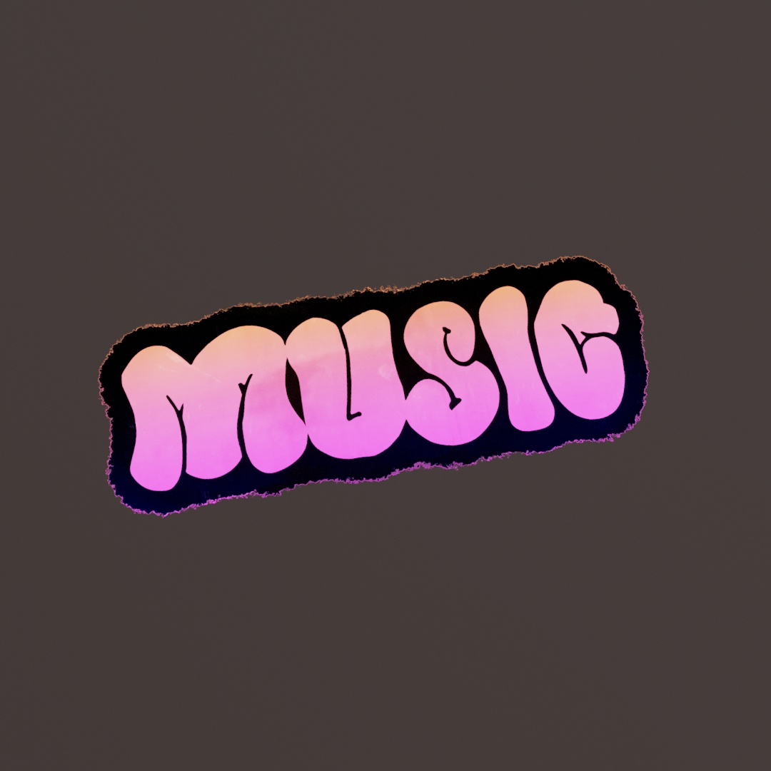 Music Graffiti Decal
