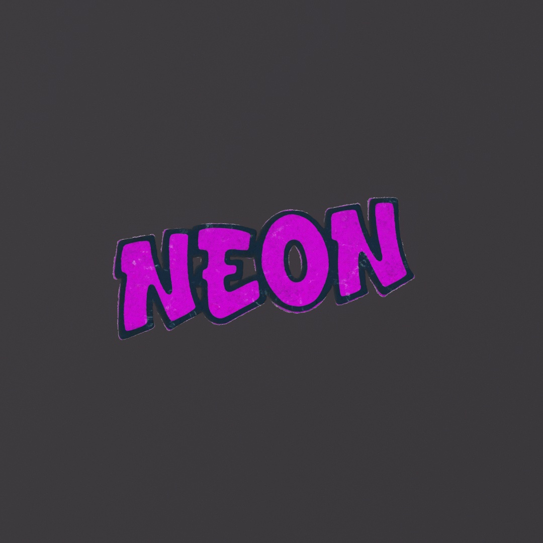 Neon Graffiti Decal