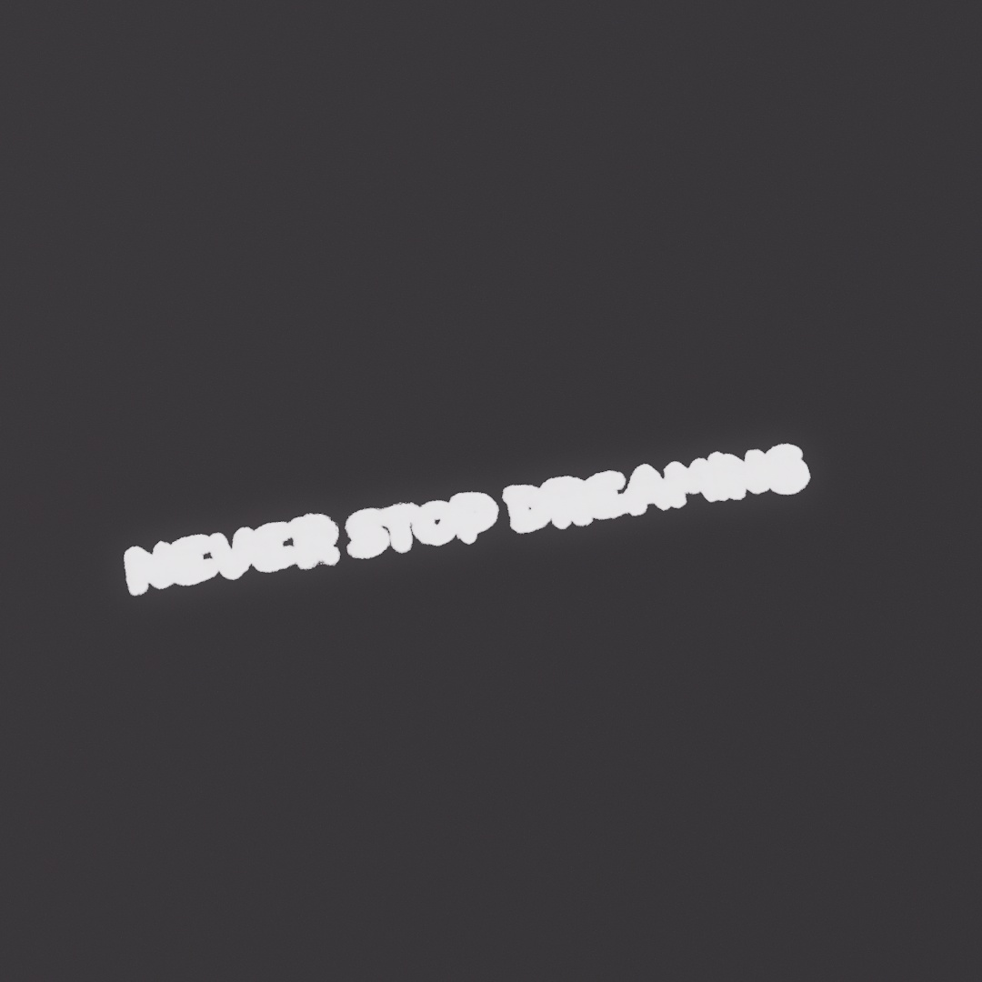 Never Stop Dreaming Graffiti Decal