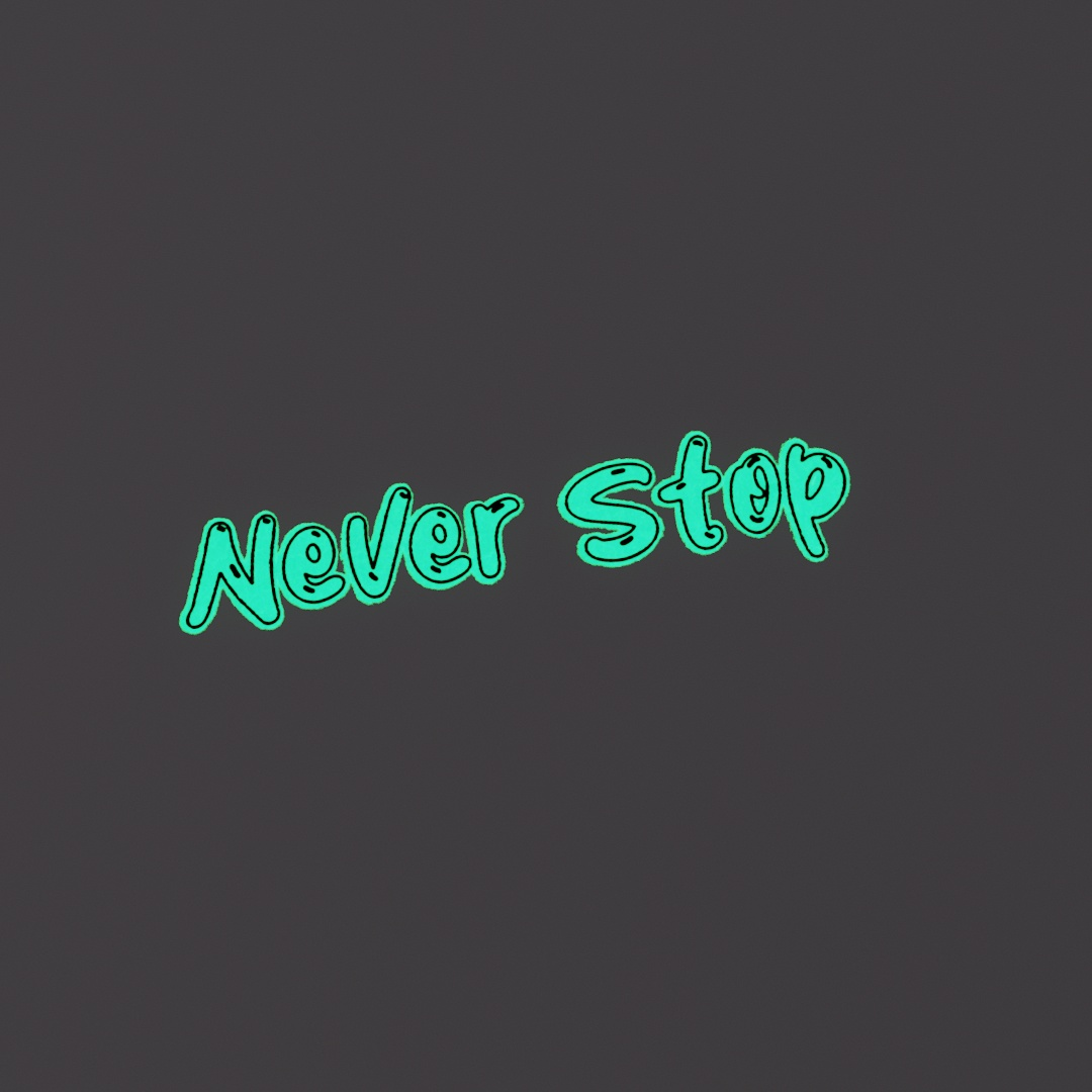 Never Stop Graffiti Decal