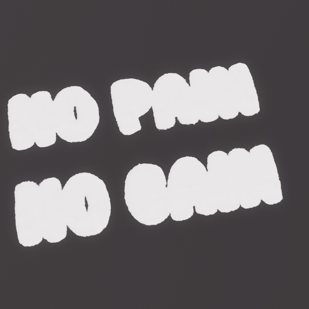 No Pain No Gain Graffiti Decal