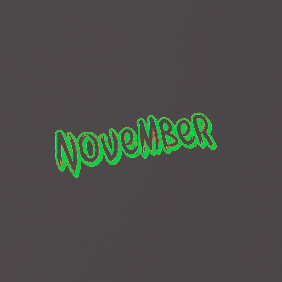November Graffiti Decal