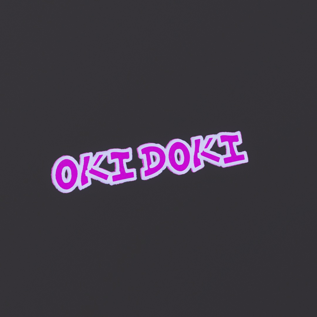 Oki Doki Graffiti Decal