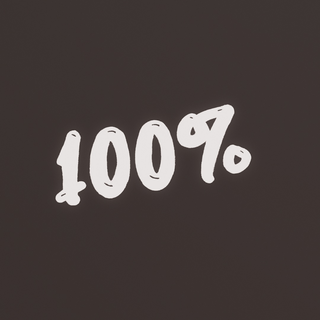 One Hundred Percent Graffiti Decal