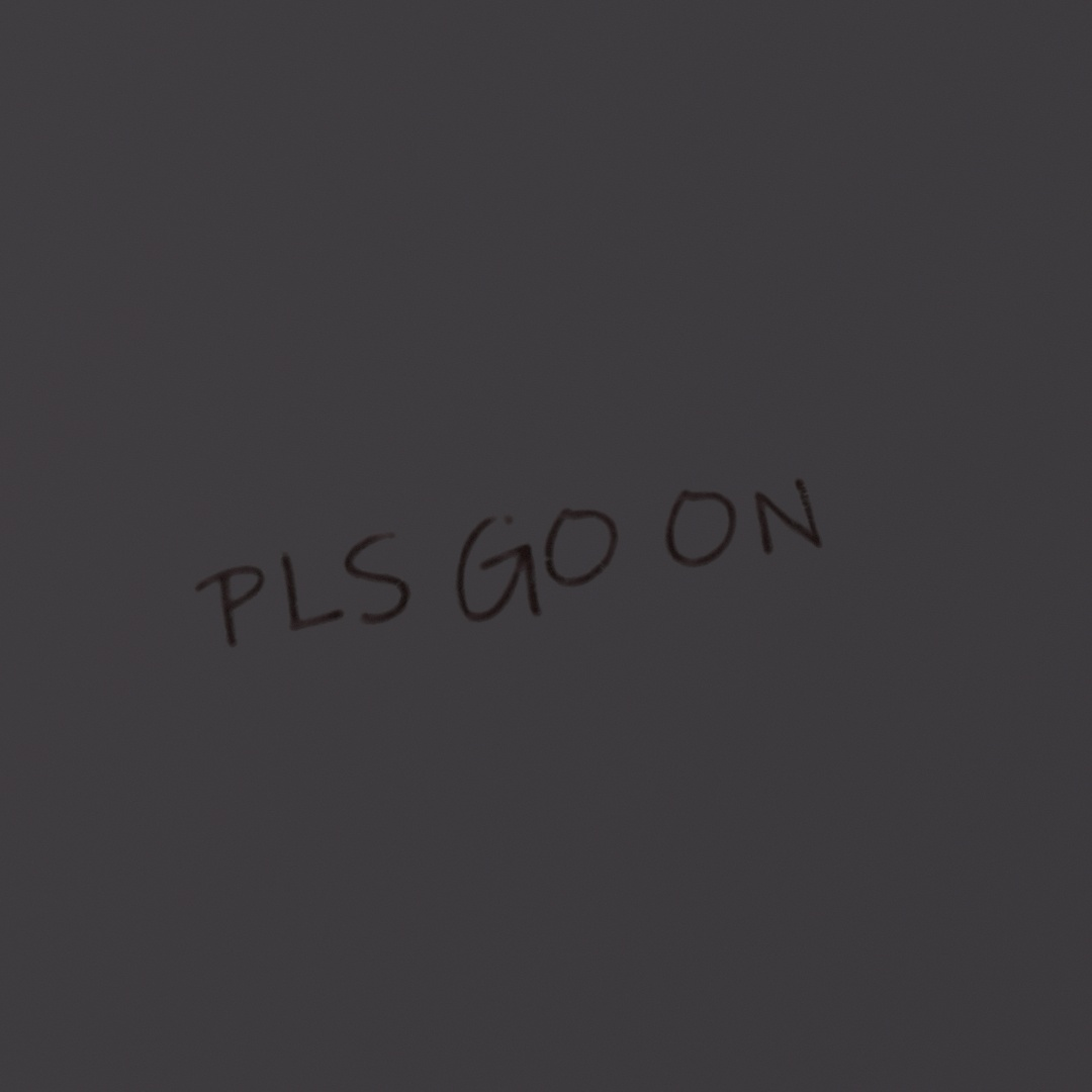 Pls Go On Graffiti Decal