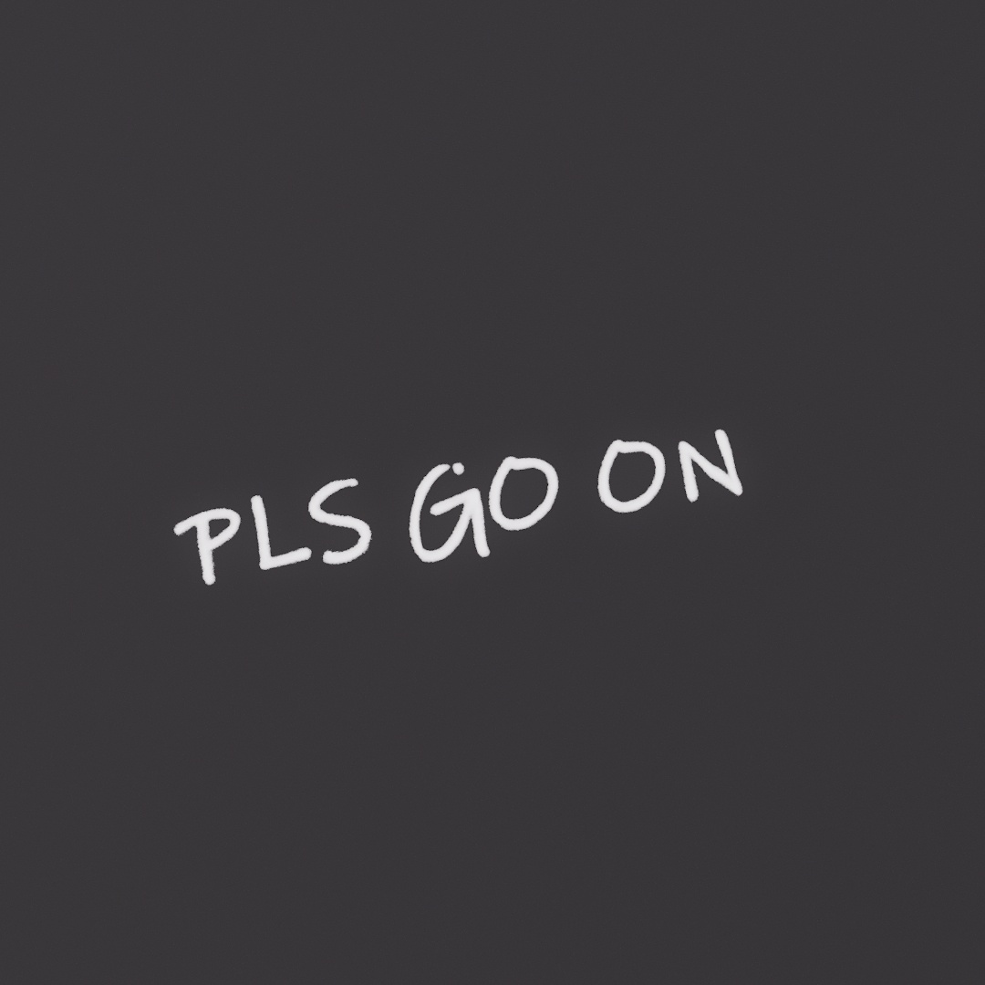 Pls Go On Graffiti Decal
