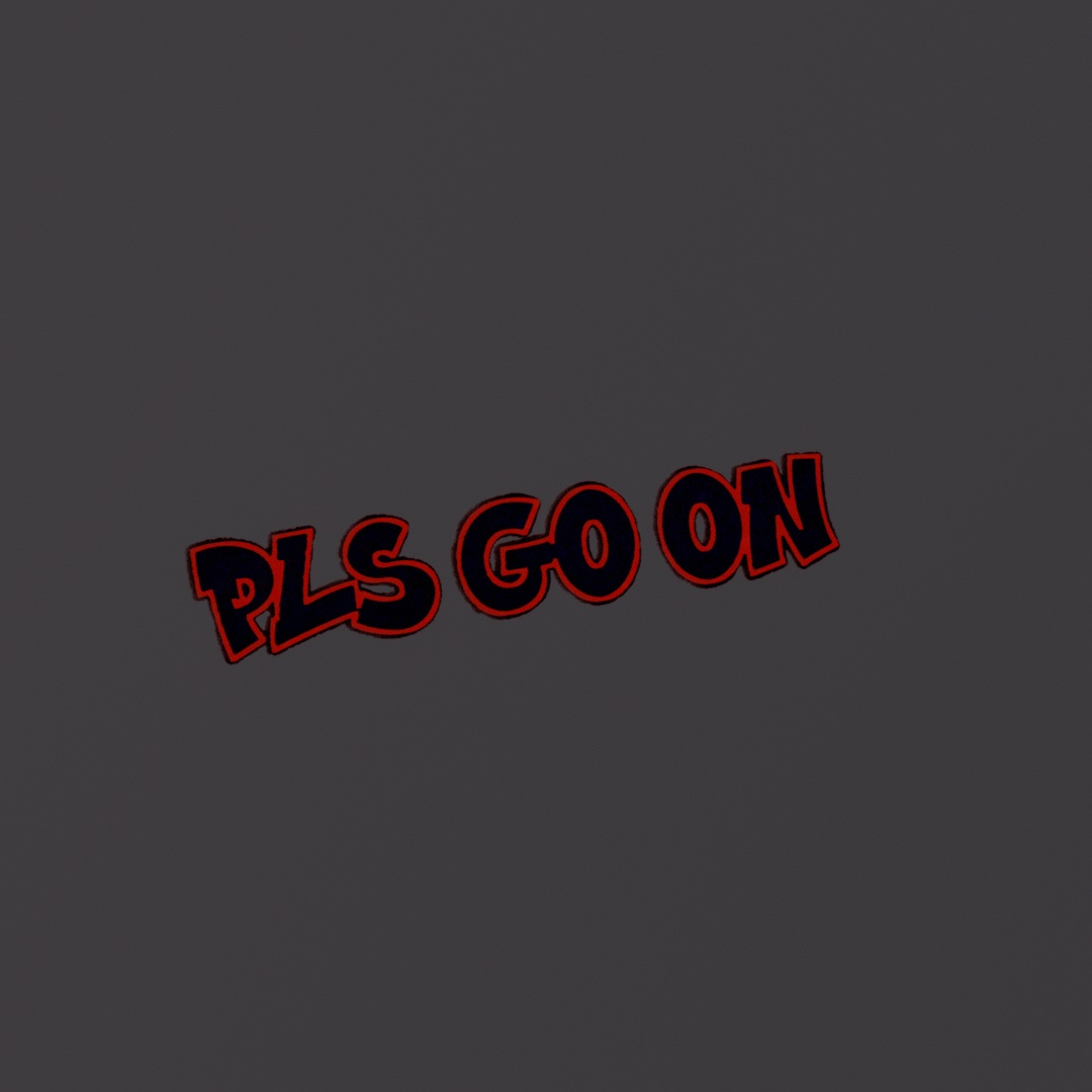 Pls Go On Graffiti Decal