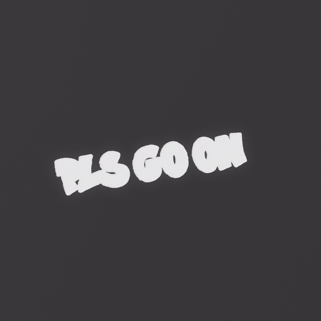 Pls Go On Graffiti Decal