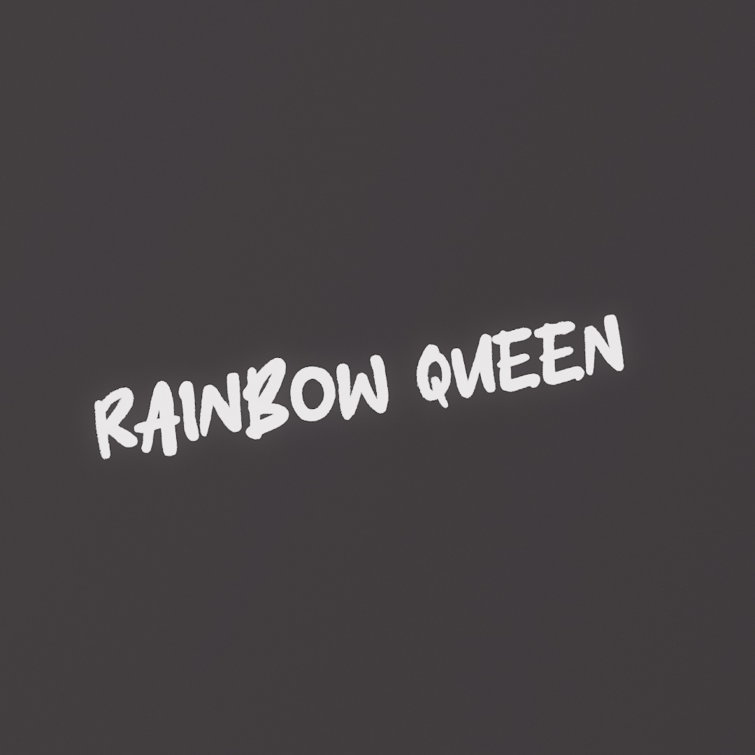 Rainbow Queen Graffiti Decal