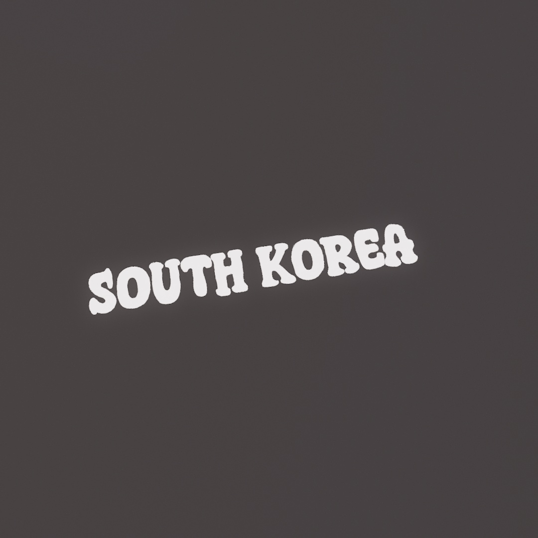 South Korea Graffiti Decal