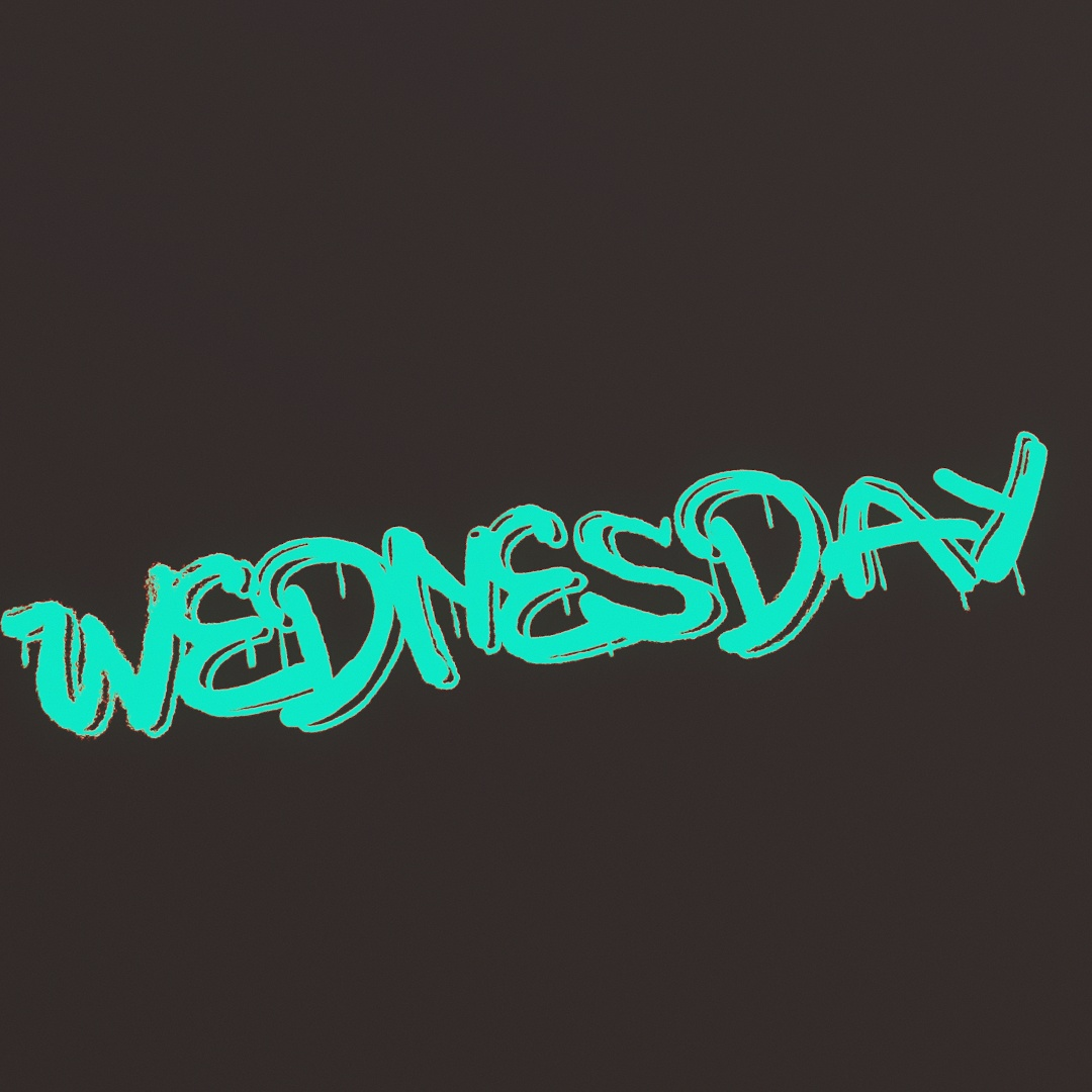 Wednesday Graffiti Decal