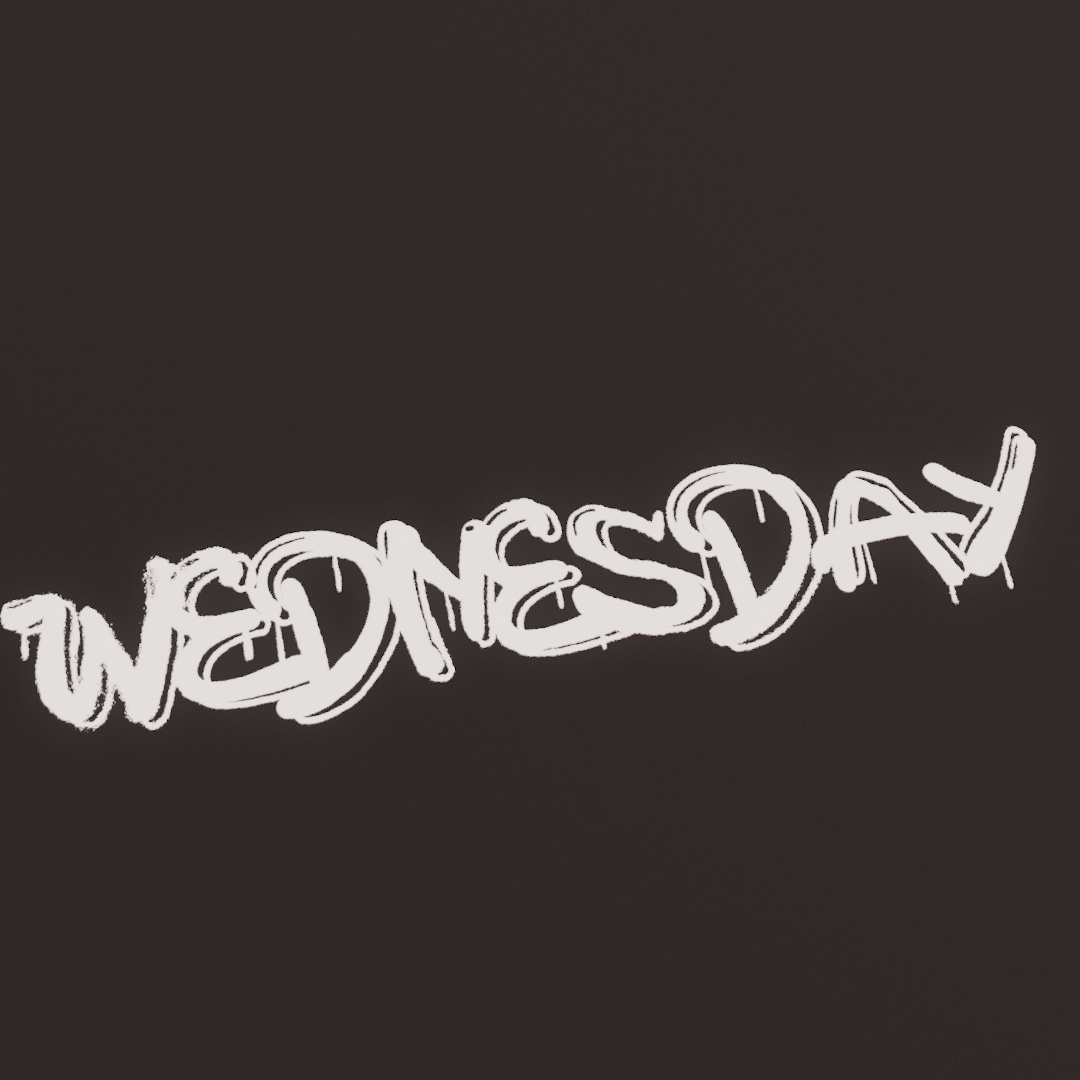 Wednesday Graffiti Decal