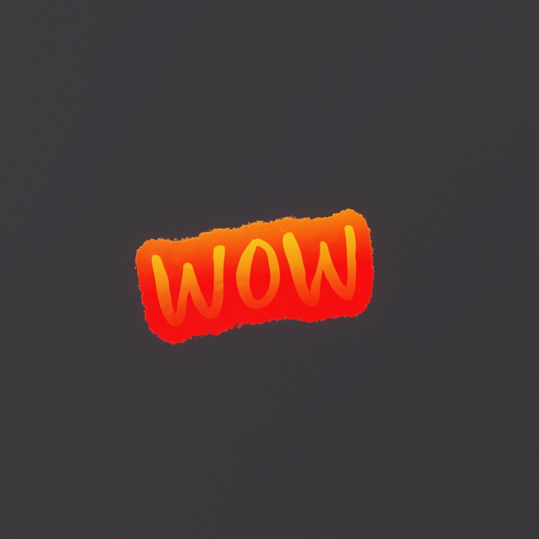 Wow Graffiti Decal