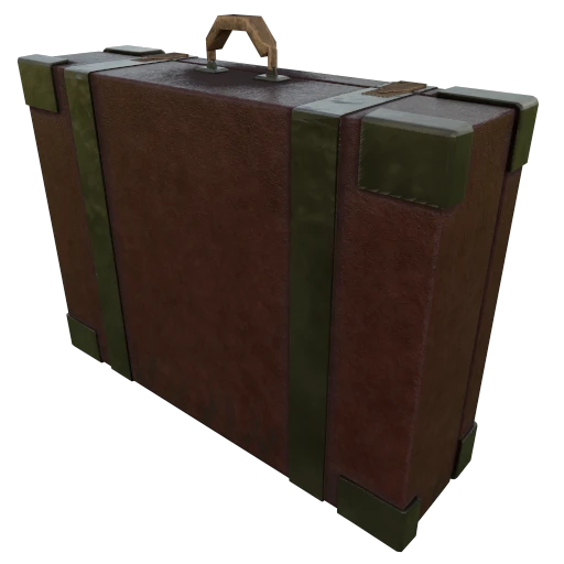 Leather Suitcase 3D Model