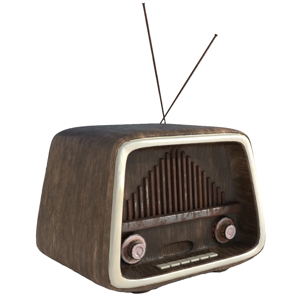 Old Radio 3D Model56