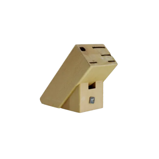 Wooden Knife Block 3D Model