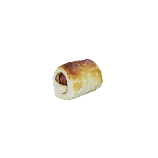 Sausage Puff Pastry 3D Model